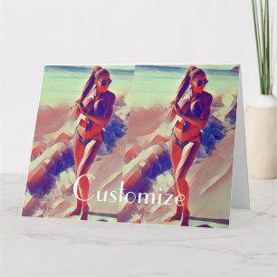 Carte Beach Girl Thunder_Cove