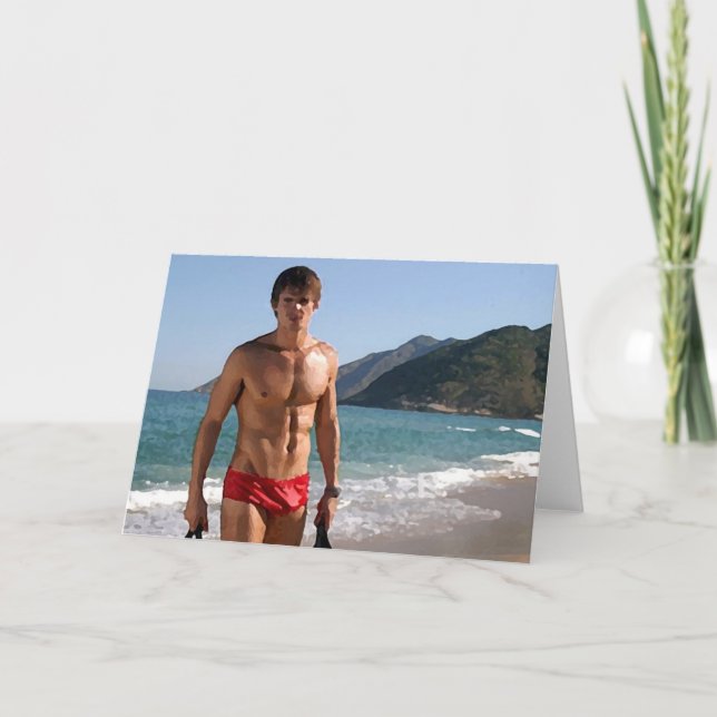 Carte Beach Hunk (Devant)