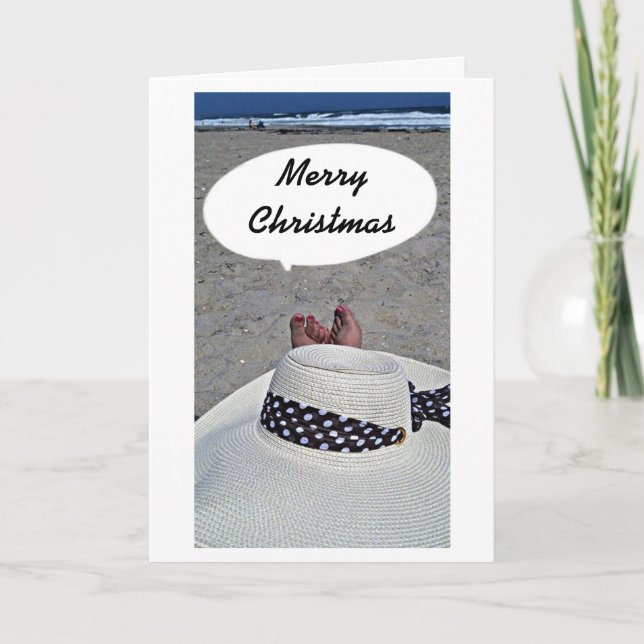 CARTE ***BEACH NOËL REMERCIEMENTS*** (Devant)
