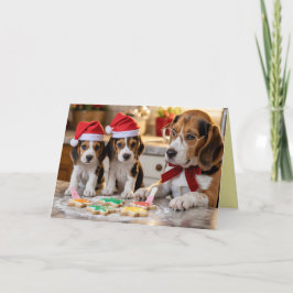 Carte Beagle Christmas Cookie Card