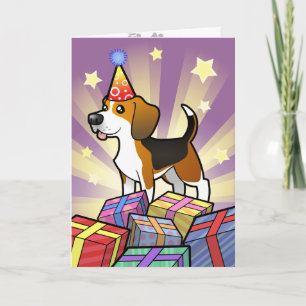 Carte Beagle d'anniversaire