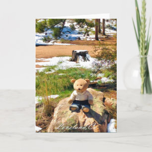 Carte Bear In The Woods Funny Greeting Card