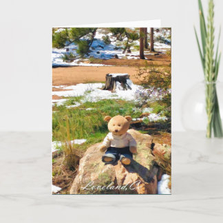 Carte Bear In The Woods Funny Greeting Card