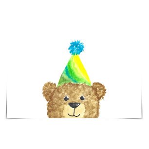 Carte Bear Wearing Cute Birthday