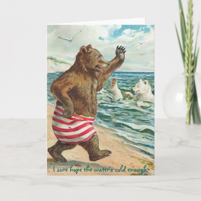 Carte Bears Morning Swim (Devant)