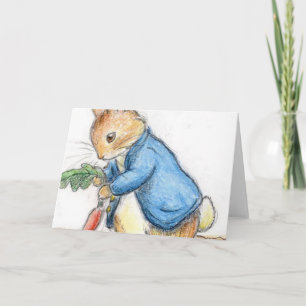 Carte Beatrix Potter Rabbit Carrot