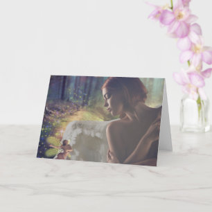 Carte Beau ange avec Imaginaire Fairy Art