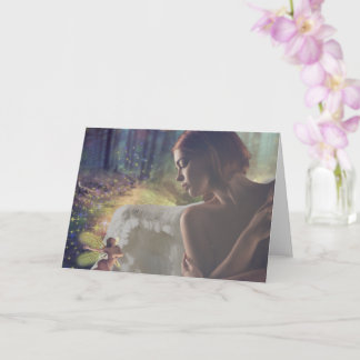 Carte Beau ange avec Imaginaire Fairy Art