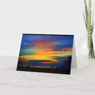 Carte Beau Anniversaire Du lever Au coucher Du Soleil