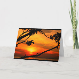 Carte Beau Anniversaire Du lever Au coucher Du Soleil