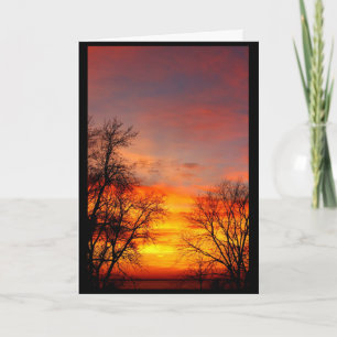 Carte Beau Anniversaire Du lever Au coucher Du Soleil