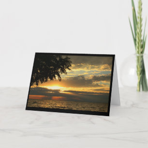 Carte Beau Anniversaire Du lever Au coucher Du Soleil