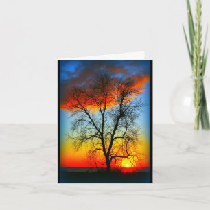 Carte Beau Anniversaire Du lever Au coucher Du Soleil