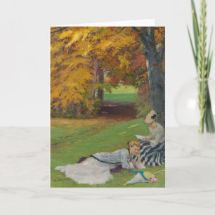 Carte Beau après-midi d'automne Edward Cucuel