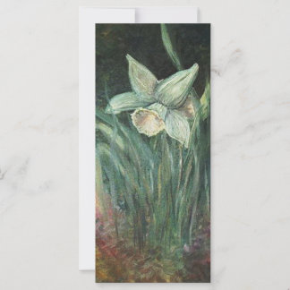Carte Beau ART d'une Daffodile à huis douces