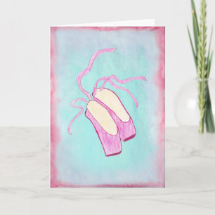 Carte Beau Ballet Chaussures Art