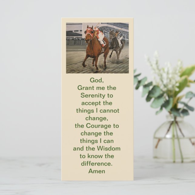 Carte Beau cheval ravit les propriétaires en course clas (Debout devant)