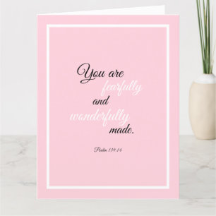 Carte Beau encouragement à la citation biblique Psaume 1