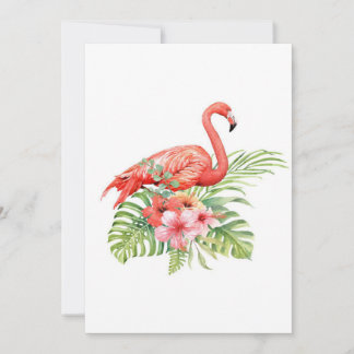 Carte Beau flamant tropical| Un cadeau magnifique