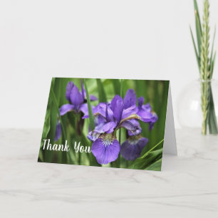 Carte Beau Merci d'Irises pourpres