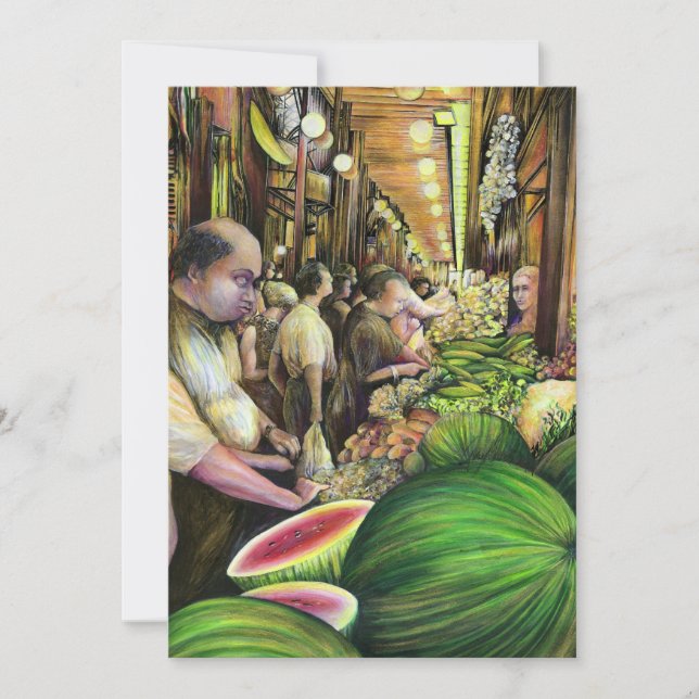 Carte Beaucoup d'hommes, beaucoup de melons, Budapest (Devant)