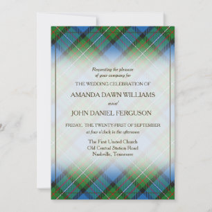 Carte Beauté Tartan Clan Fergusson Plaid Écossais