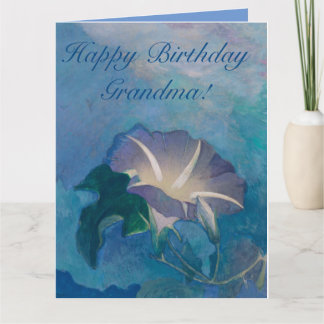 Carte Beautiful Morning Glory Customizable Greeting Card