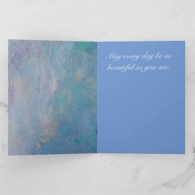 Carte Beautiful Morning Glory Customizable Greeting Card (Intérieur)