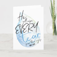 Beautiful watercolor sympathy card
