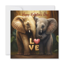 Beaux éléphants amoureux