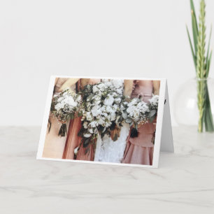 CARTE **BEAUX SOUHAITS NOUVELLEMENT** LE JOUR DU MARIAGE