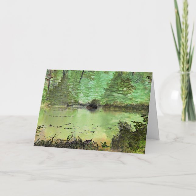 Carte Beaver Lodge II : Digitally Transformed Forest Pon (Devant)