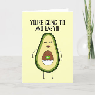 Carte bébé Avocado