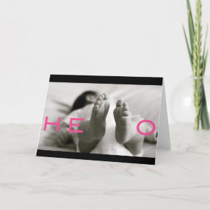 Carte bébé bienvenu !