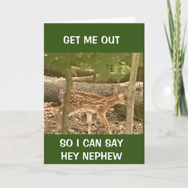 CARTE **BÉBÉ CHER** DIT JEUX ANNIVERSAIRE NEPHEW (Devant)