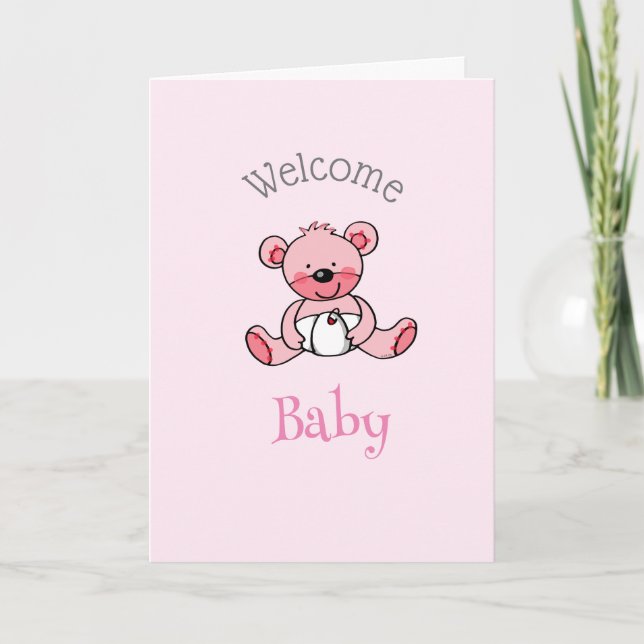 carte bébé d'accueil (personnalisée) (Devant)