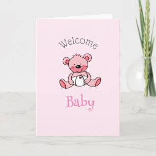 carte bébé d'accueil (personnalisée)