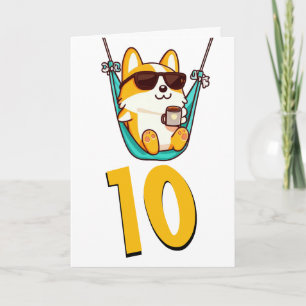 Carte Bébé dragon vert Chibi