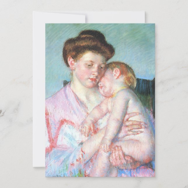 Carte Bébé endormi | Mary Cassatt (Devant)
