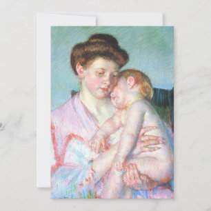 Carte Bébé endormi   Mary Cassatt