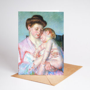 Carte Bébé endormi   Mary Cassatt