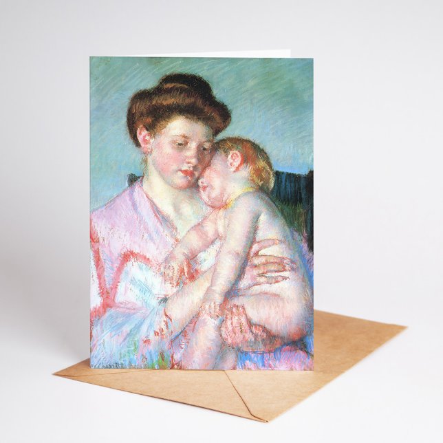 Carte Bébé endormi | Mary Cassatt (Créateur téléchargé)