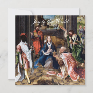 Carte Bébé Jésus avec les Mages