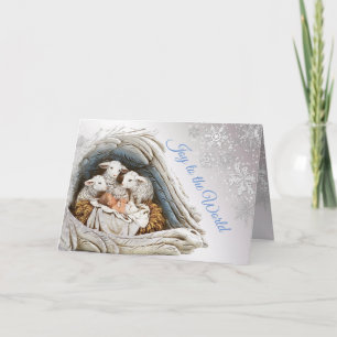 Carte Bébé Jésus dans le directeur Noël religieux