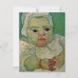 Carte Bébé Marcelle Roulin par Vincent van Gogh