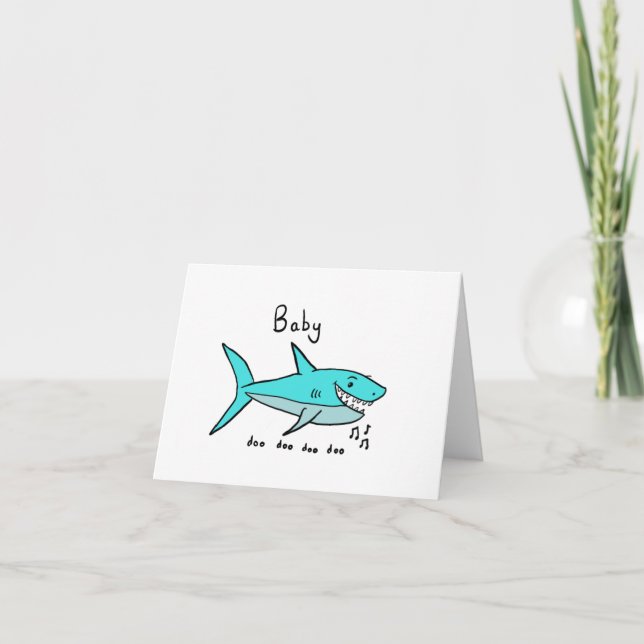 Carte Bébé requin (Devant)