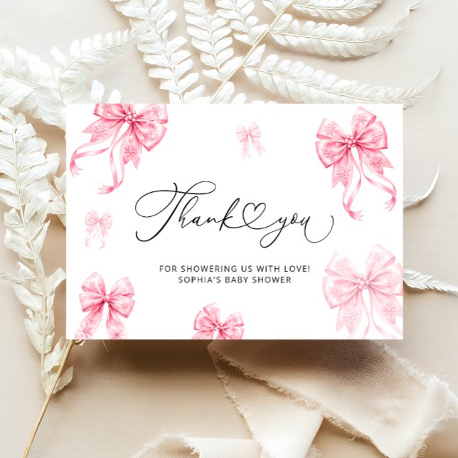 Carte Bébé son froid extérieur fille Merci de Baby showe (Créateur téléchargé)