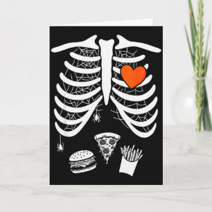 Carte Bébé squelette enceinte Radiographie Cage thoraciq