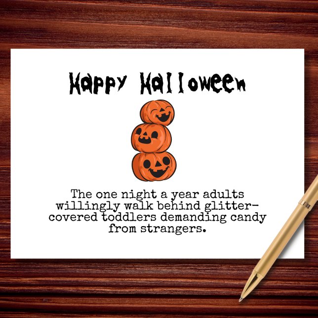 Carte Bébés couverts de parties scintillant et Halloween (Créateur téléchargé)