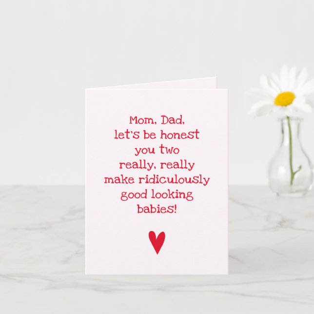 Carte Bébés de bonne apparence - Anniversaire de citatio (Petite plante)